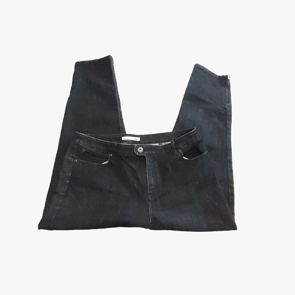 Chicos Platinum Womens Denim Jeans 5 pocket Straight Leg Size 2 Spring Summer - Picture 11 of 14